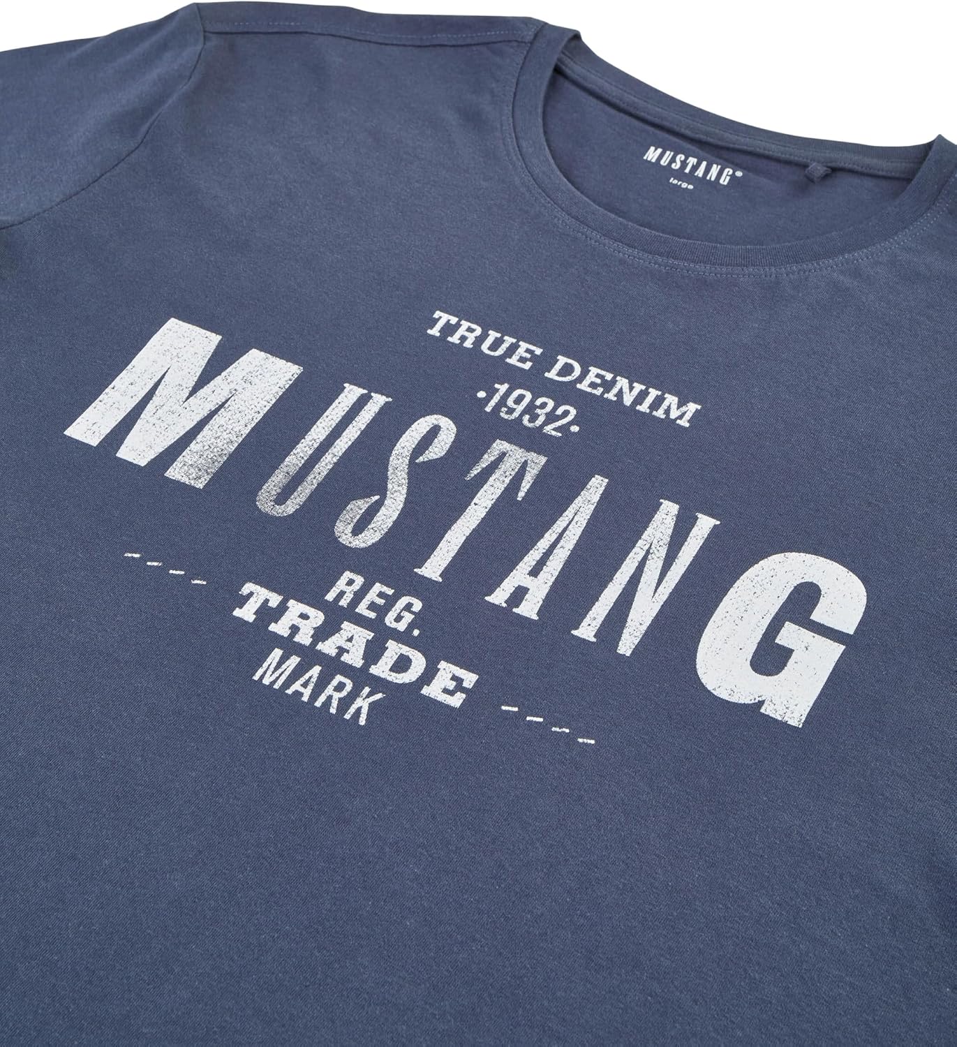 Thumbnail 6 de MUSTANG Herren T-Shirt Regular Fit im 4er-Pack aus Baumwolle (Rundhals, Kurzarm) mit Logoprint