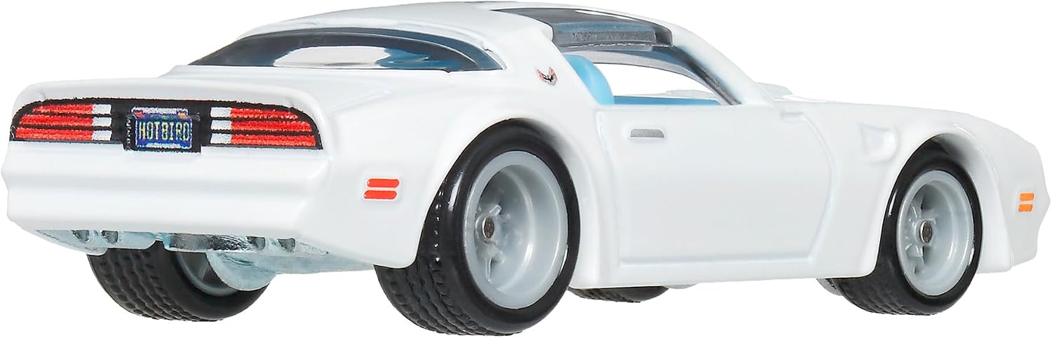 Detalle de ホットウィール ブールバード '77 ポンティアック・ファイヤーバード TA ミニカー、白ボディ・青系グラフィックス JBL28