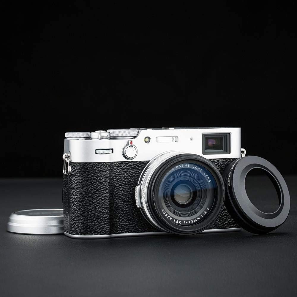 Detalle de JJC Lens Hood with Adapter Ring for Fujifilm X100 Series: Practical Protection with 49mm Compatibility