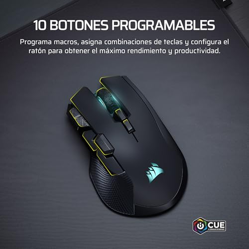 Thumbnail 3 de Corsair IRONCLAW Wireless SE (2026) ratón gaming inalámbrico para manos grandes, sensor 26.000 PPP y 10 botones programables