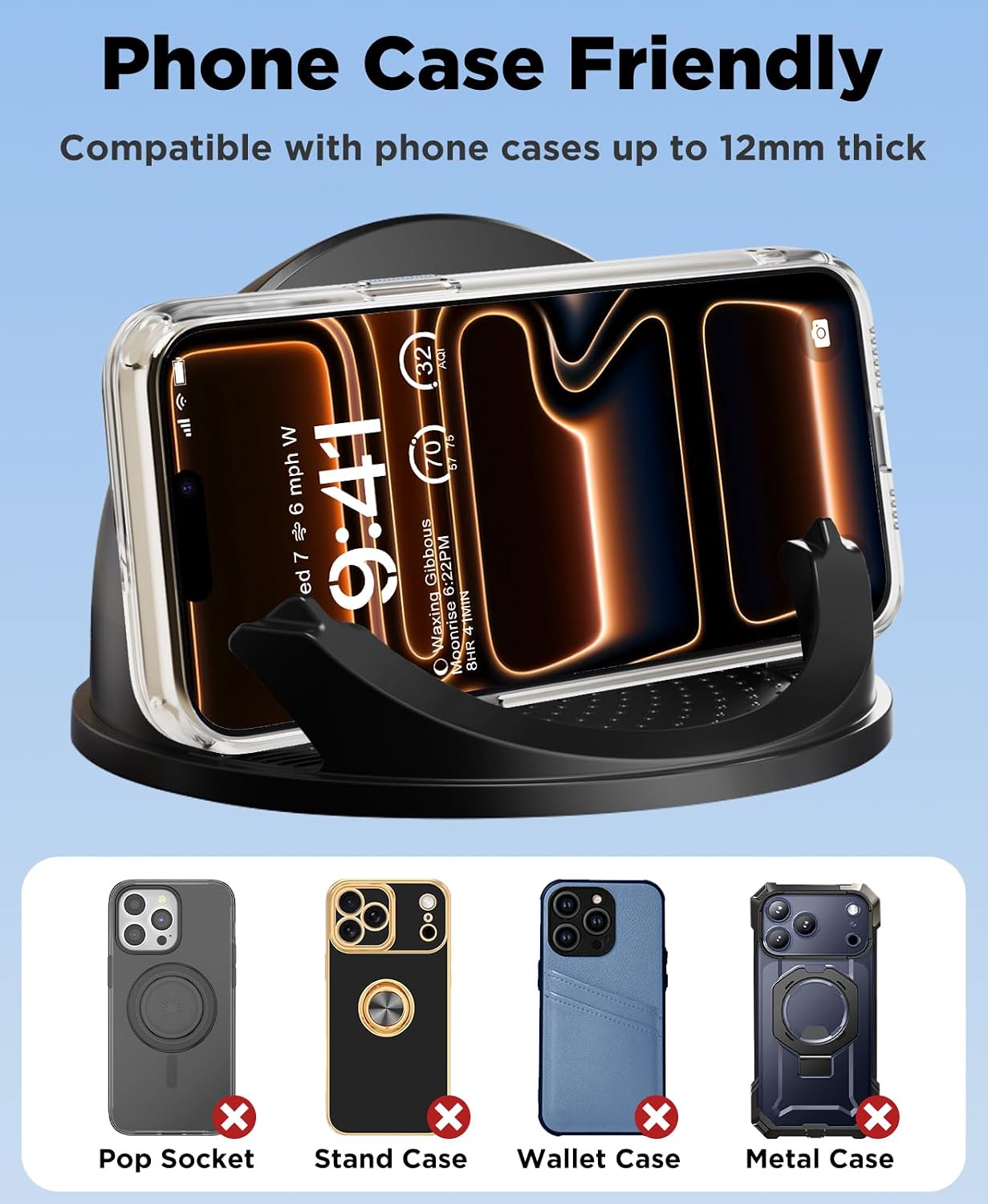 Thumbnail 6 de Beeasy Wireless Car Charger Dashboard 15W (with Cooling Fan) Qi phone holder