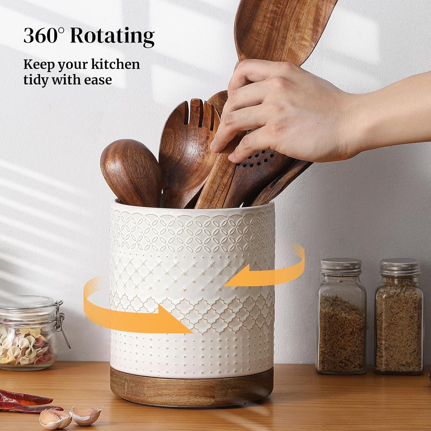 Thumbnail 4 de DOWAN 360° Rotating Extra Large Utensil Holder