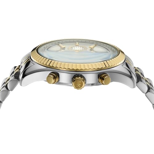 Thumbnail 2 de Michael Kors Lexington Chronograph: cinturino in acciaio argento e oro, MK8344