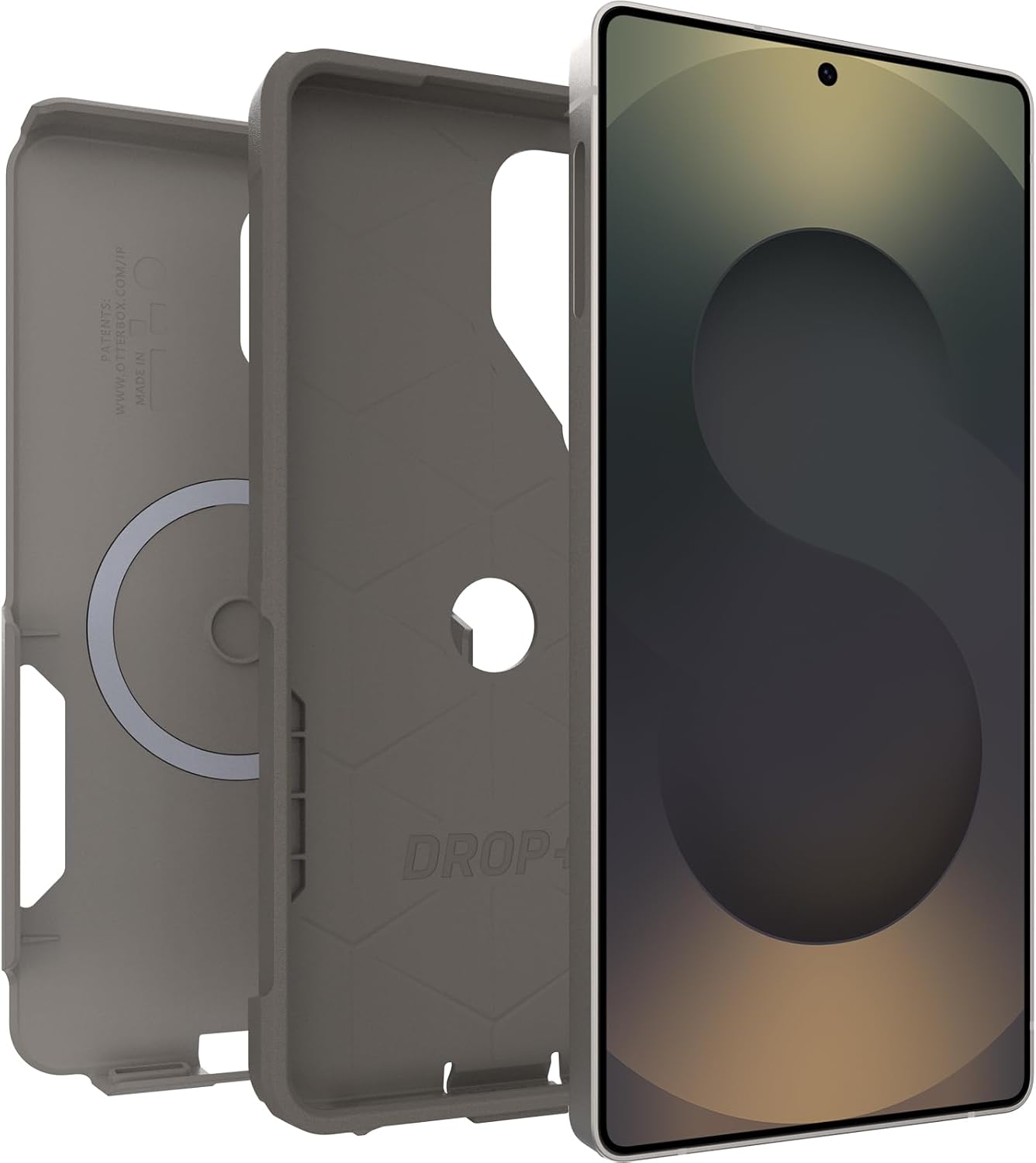 Detalle de Coque Otterbox Commuter Series avec aimants pour Samsung Galaxy S26 Ultra (antichoc, gris)