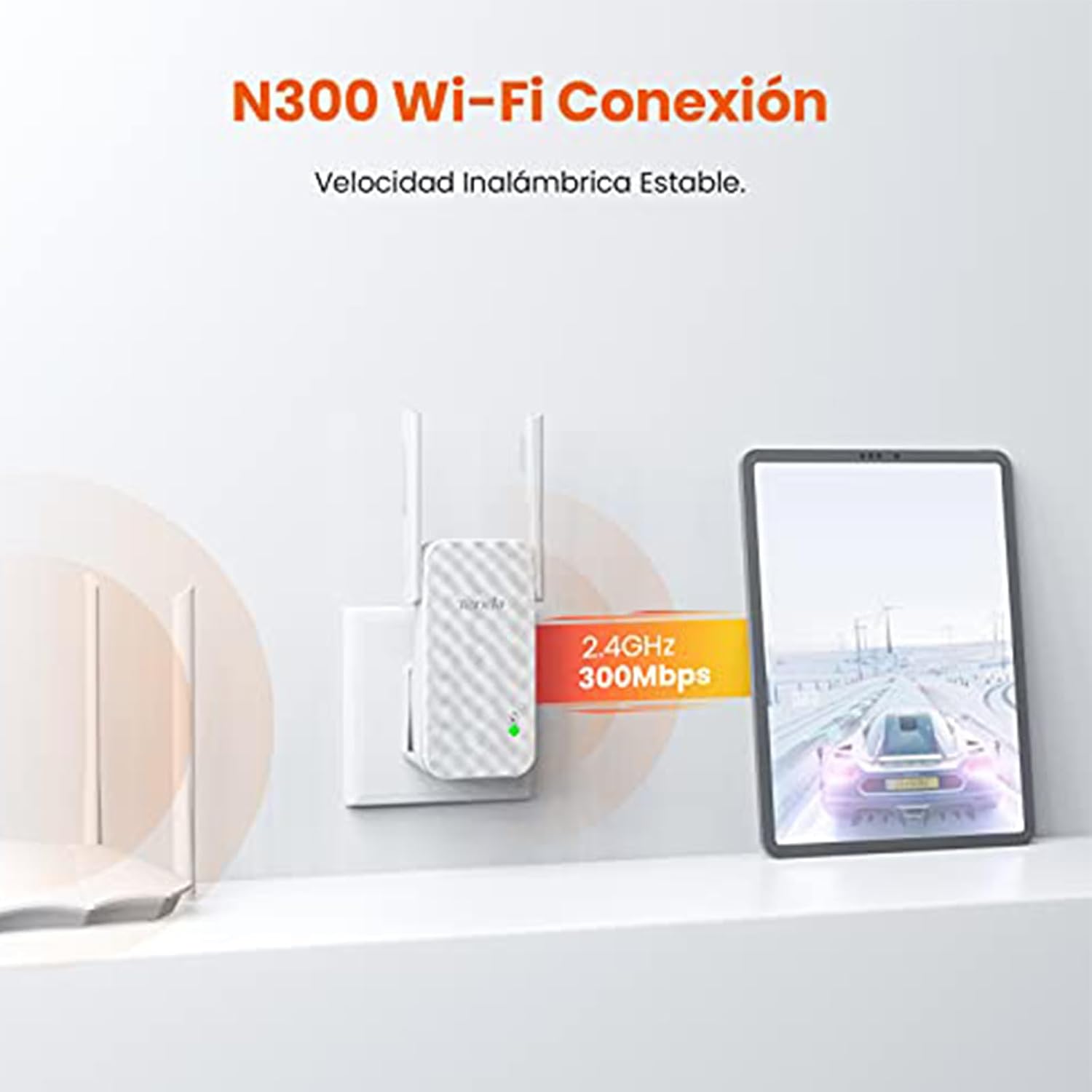 Thumbnail 1 de Tenda A9 N300 Repetidor WiFi Extensor, Cobertura 200m 📶