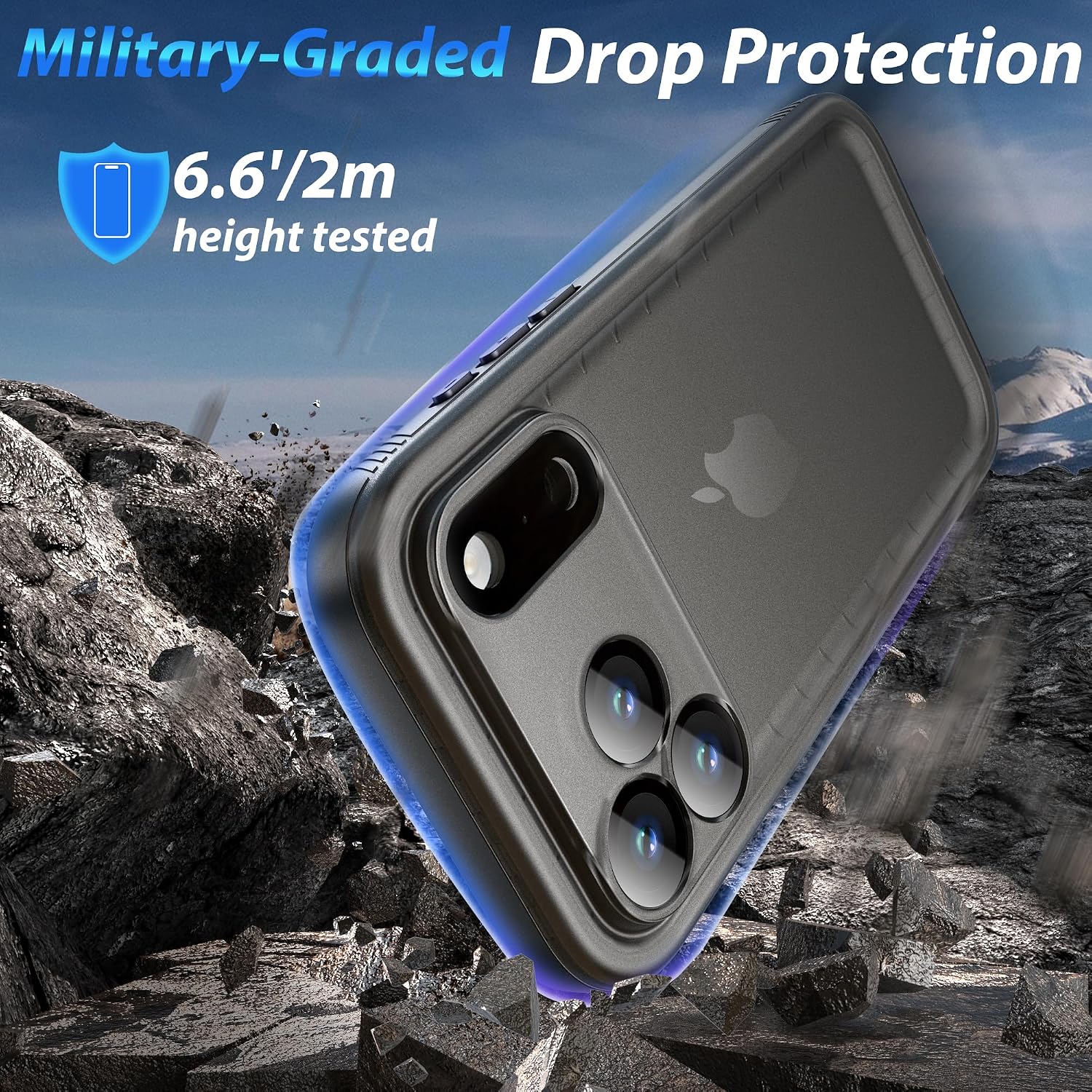 Thumbnail 2 de SPORTLINK Waterproof Case for iPhone 17/18 Pro Max, Black, 360° Protection