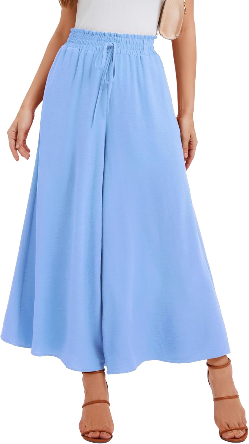 Thumbnail 5 de WUWUSKY Women's Elasticated High Waist Palazzo Trousers