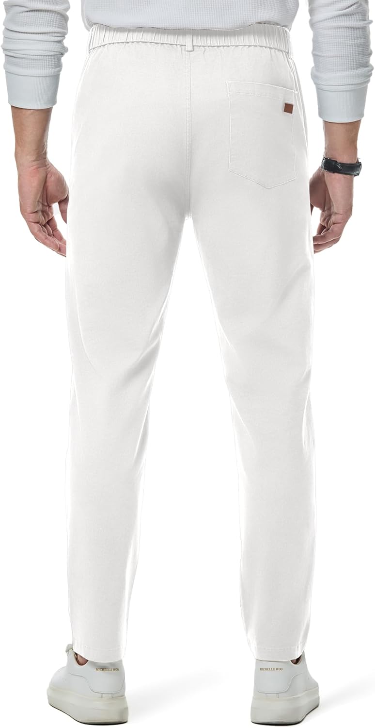 Thumbnail 1 de JMIERR Men's Chino Pants: Casual Elastic Waist, Tapered Fit for Everyday Comfort