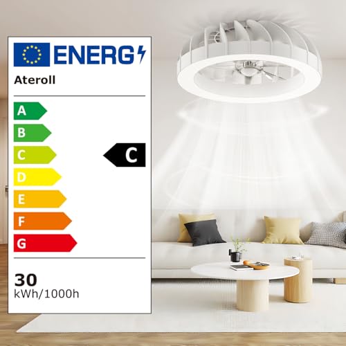 Thumbnail 3 de Ventilatore da soffitto con luce Ateroll: 46 cm, LED RGB, telecomando e timer
