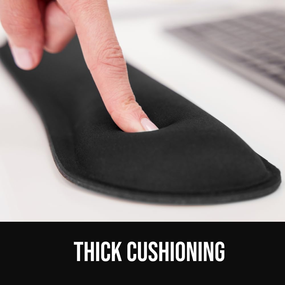 Detalle de GORILLA GRIP Silky Memory Foam Wrist Rest, 2-Piece ⌨