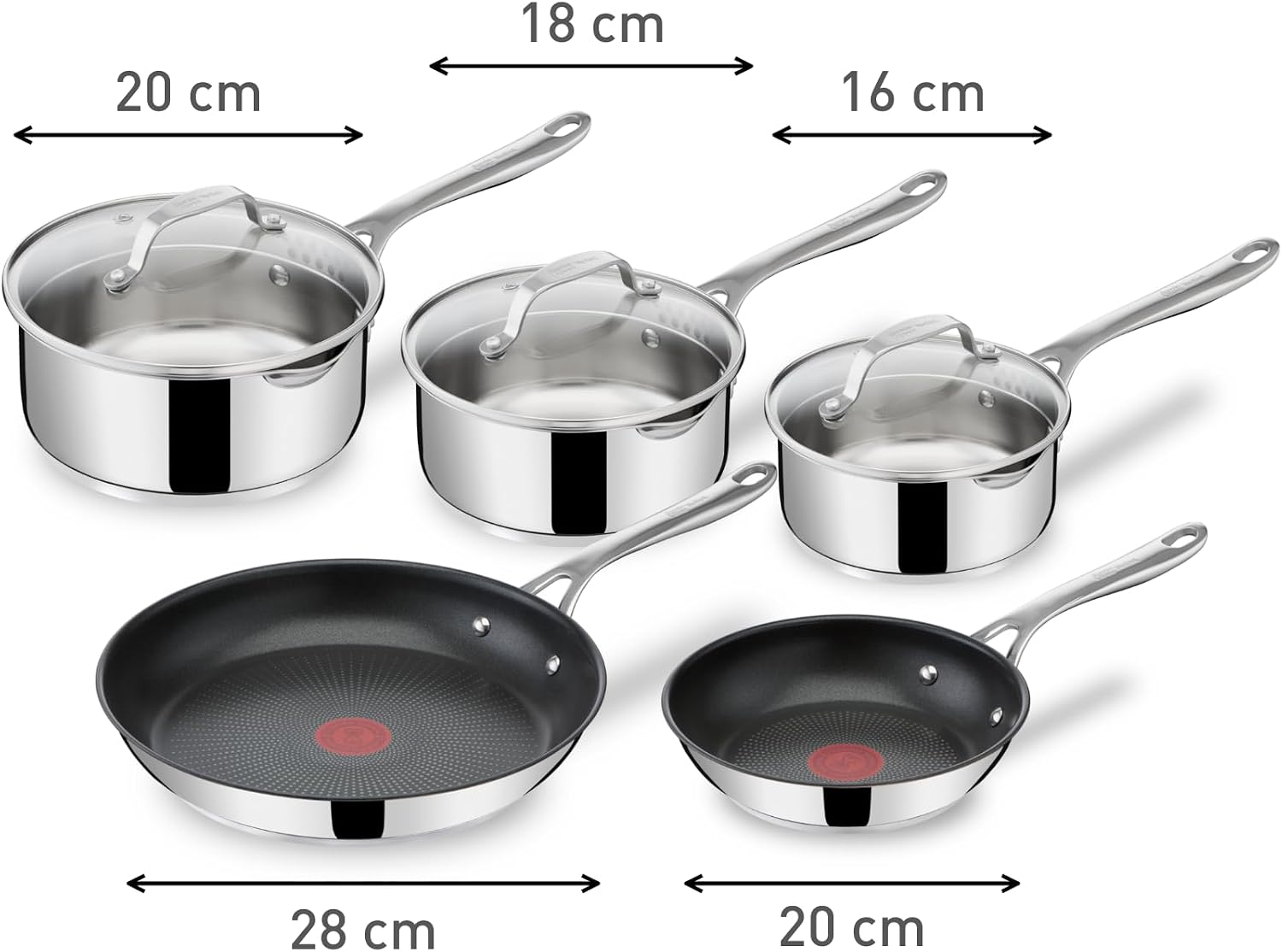 Thumbnail 2 de Tefal Jamie Oliver - Juego 2 sartenes y 3 cazos