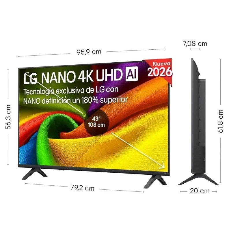 Thumbnail 3 de LG NanoCell 43NU900B6LA: 43" 4K con WebOS, HDR10 Pro y antirreflejos para espacios pequeños