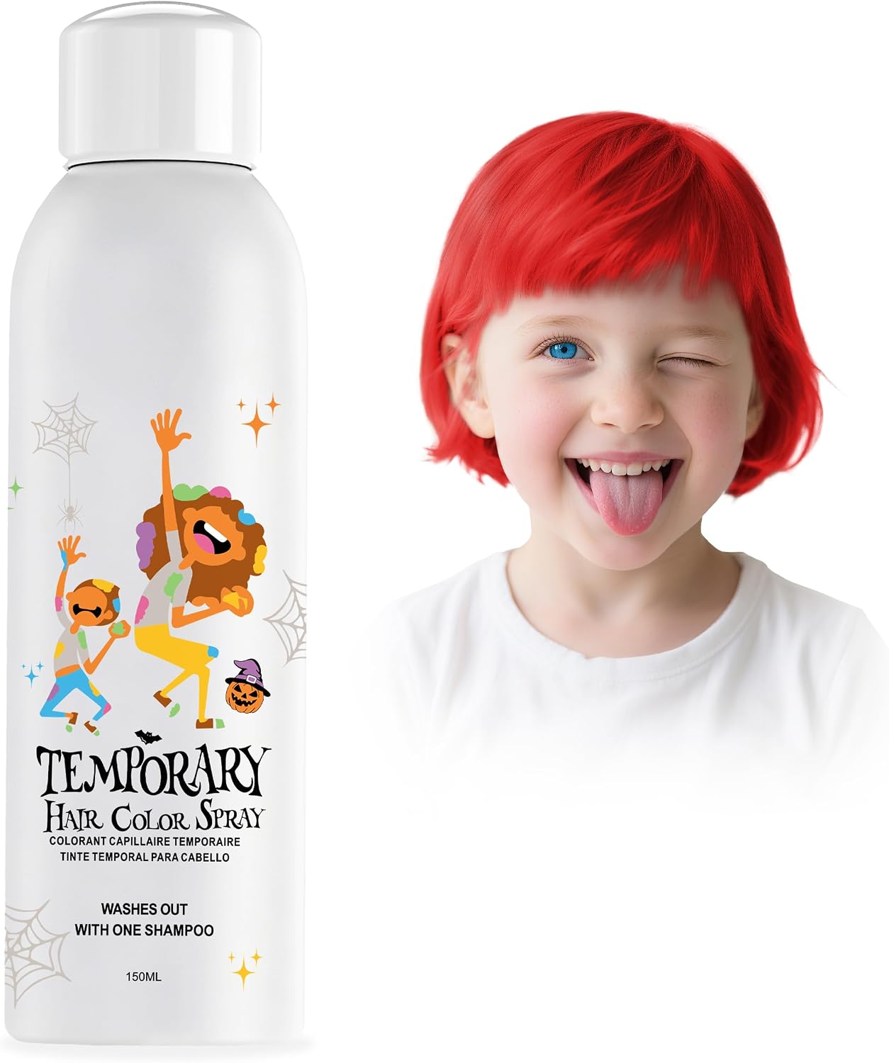 Thumbnail 6 de Pink Temporary Hair Colour Spray – 150ml, 10 Shades, Water-Based Dye for Teens & Adults