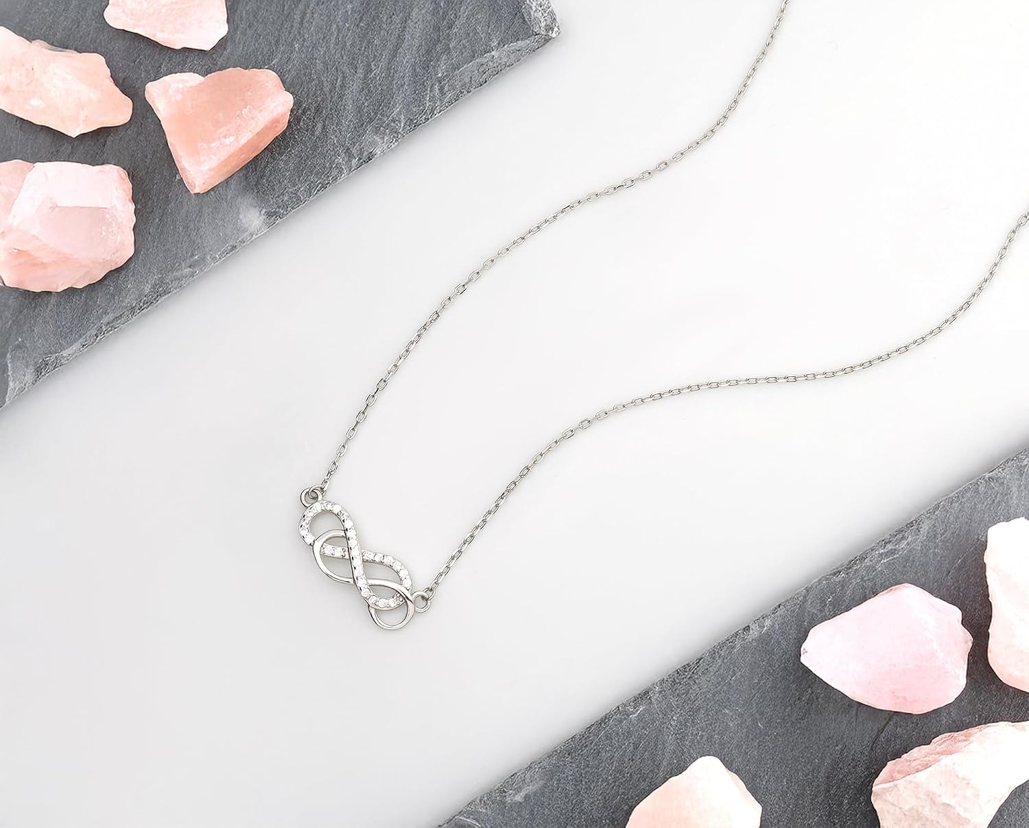 Detalle de Sofia Milani - Collana da Donna in Argento 925 con Zircone e Ciondolo Infinito (50137)