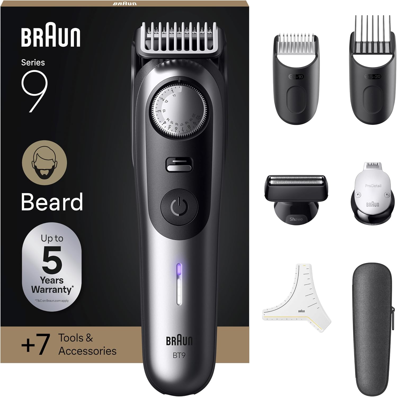 Detalle de Braun BT9520 Series 9 tondeuse à barbe 180 min