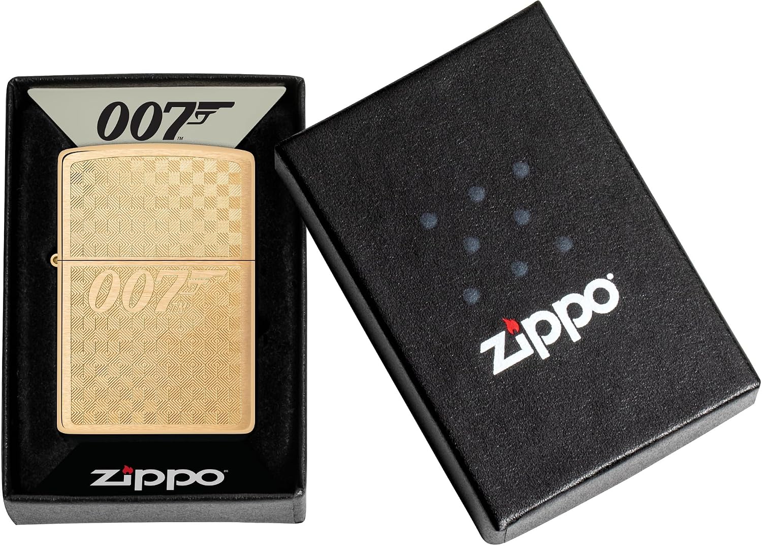 Detalle 2 de Zippo James Bond 007 Brushed Brass Lighter