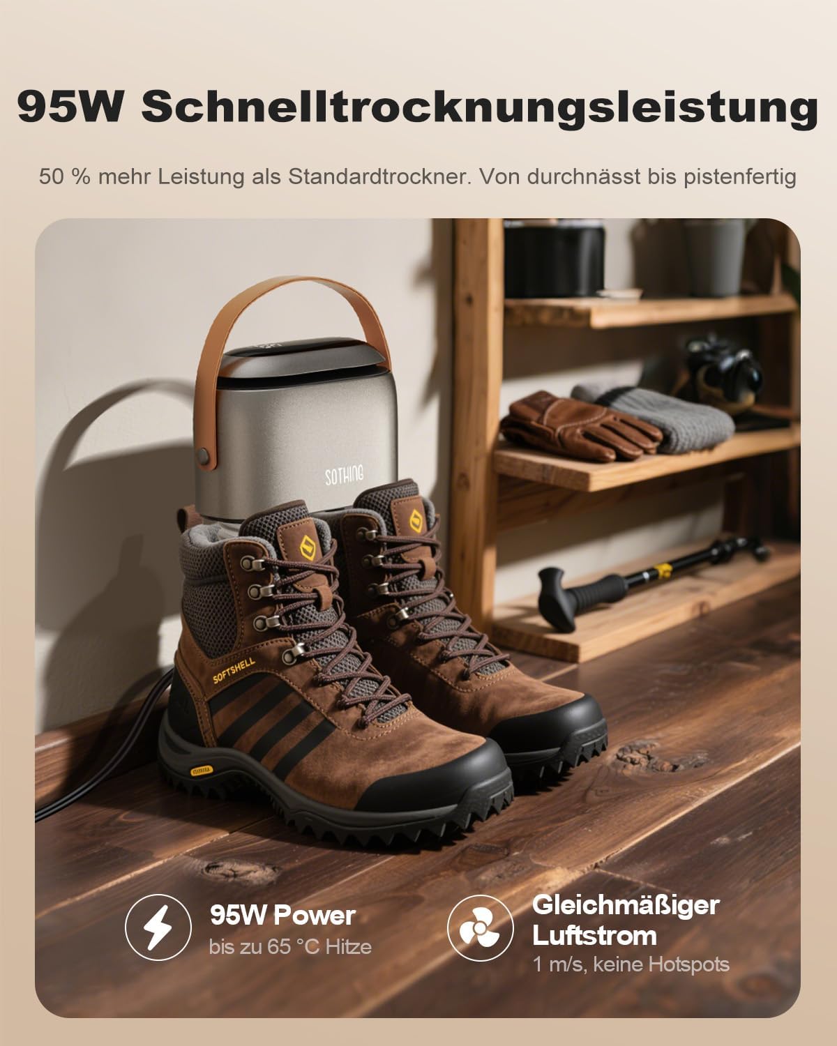 Detalle de SOTHING Schuhtrockner 95W