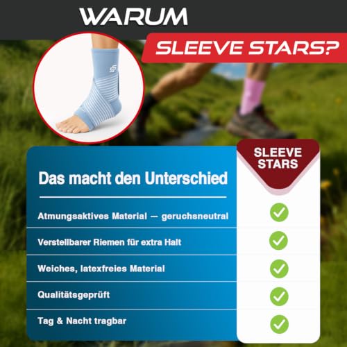 Thumbnail 5 de Bandage Sprunggelenk & Knöchelbandage von SS SLEEVE STARS – blau, unterstützt Plantarfasziitis