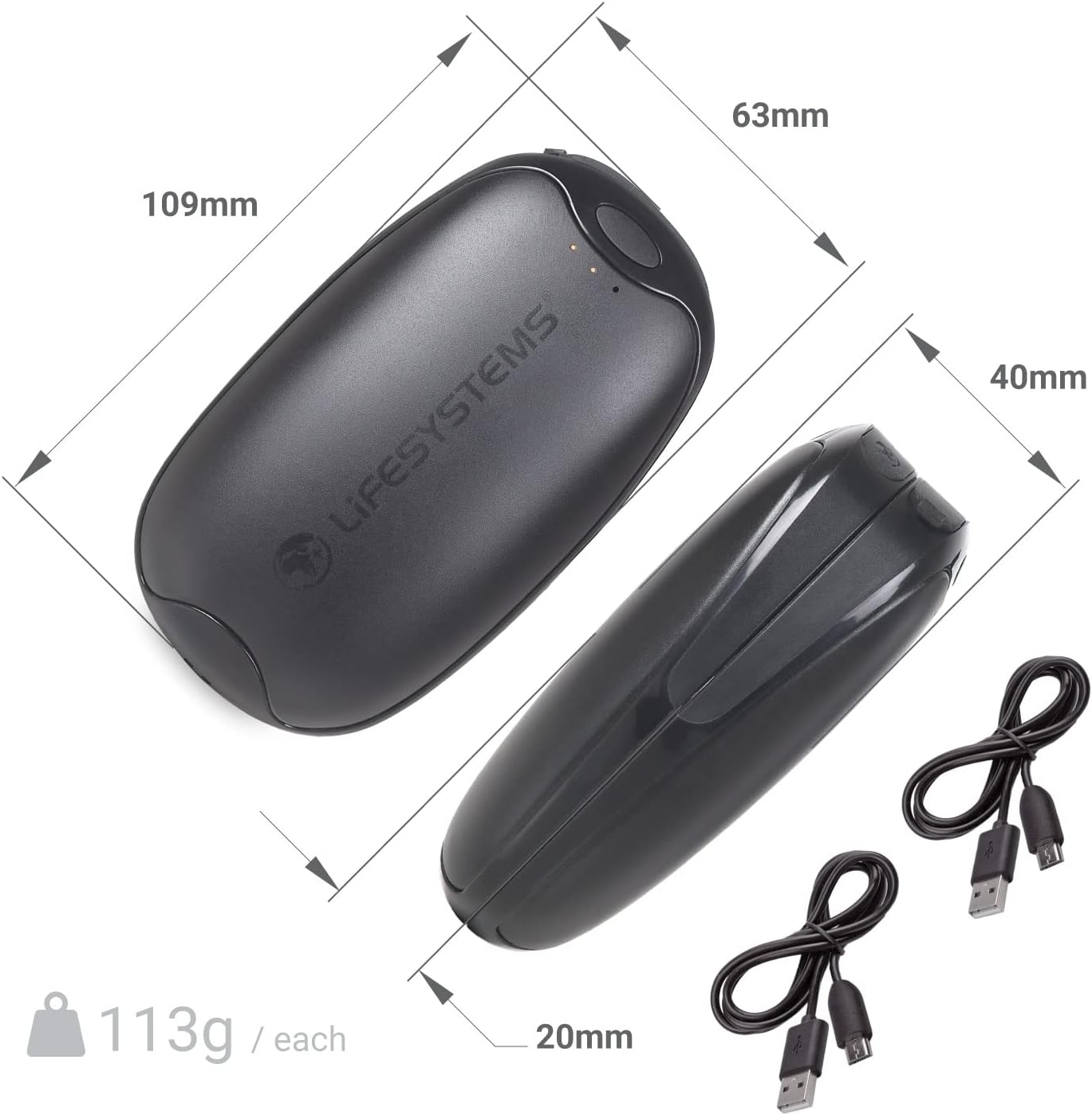 Thumbnail 6 de Lifesystems Rechargeable Twin-Pack Hand Warmers 5000mAh