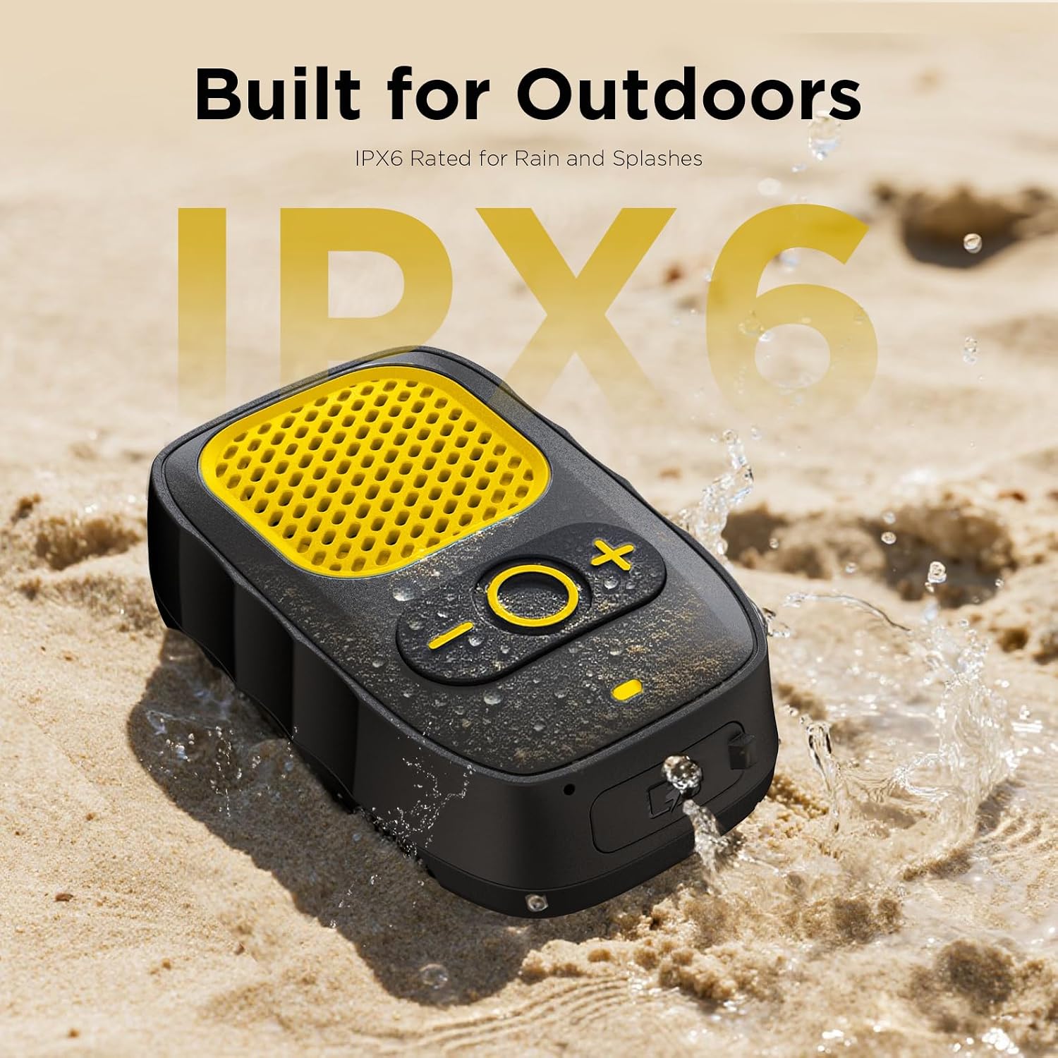 Detalle 2 de ShellHome SP-001 Wearable Bluetooth Speaker with Clip, Magnet and 30-Hour Battery