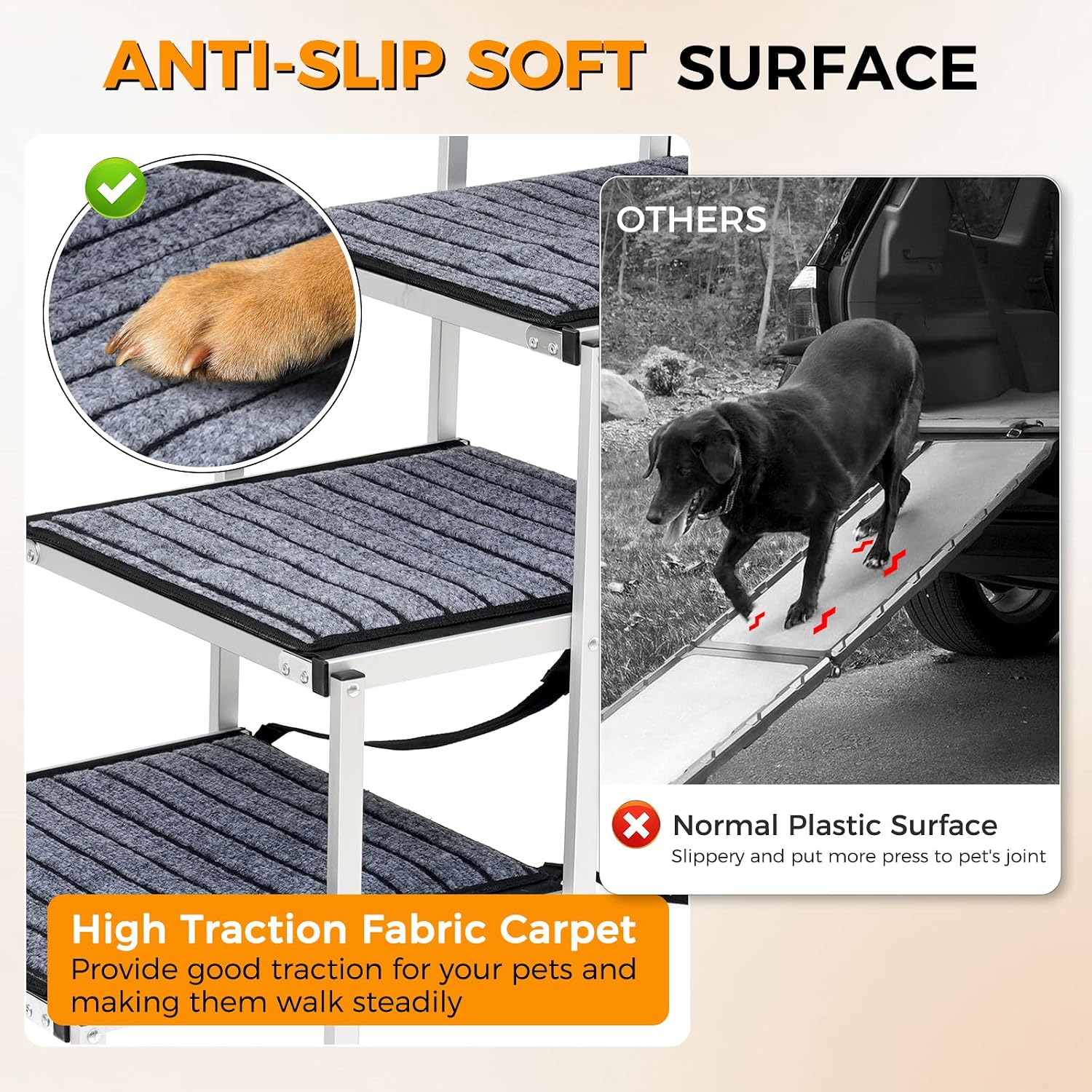 Detalle 2 de Snagle Paw Extra Wide Dog Ramp 51cm