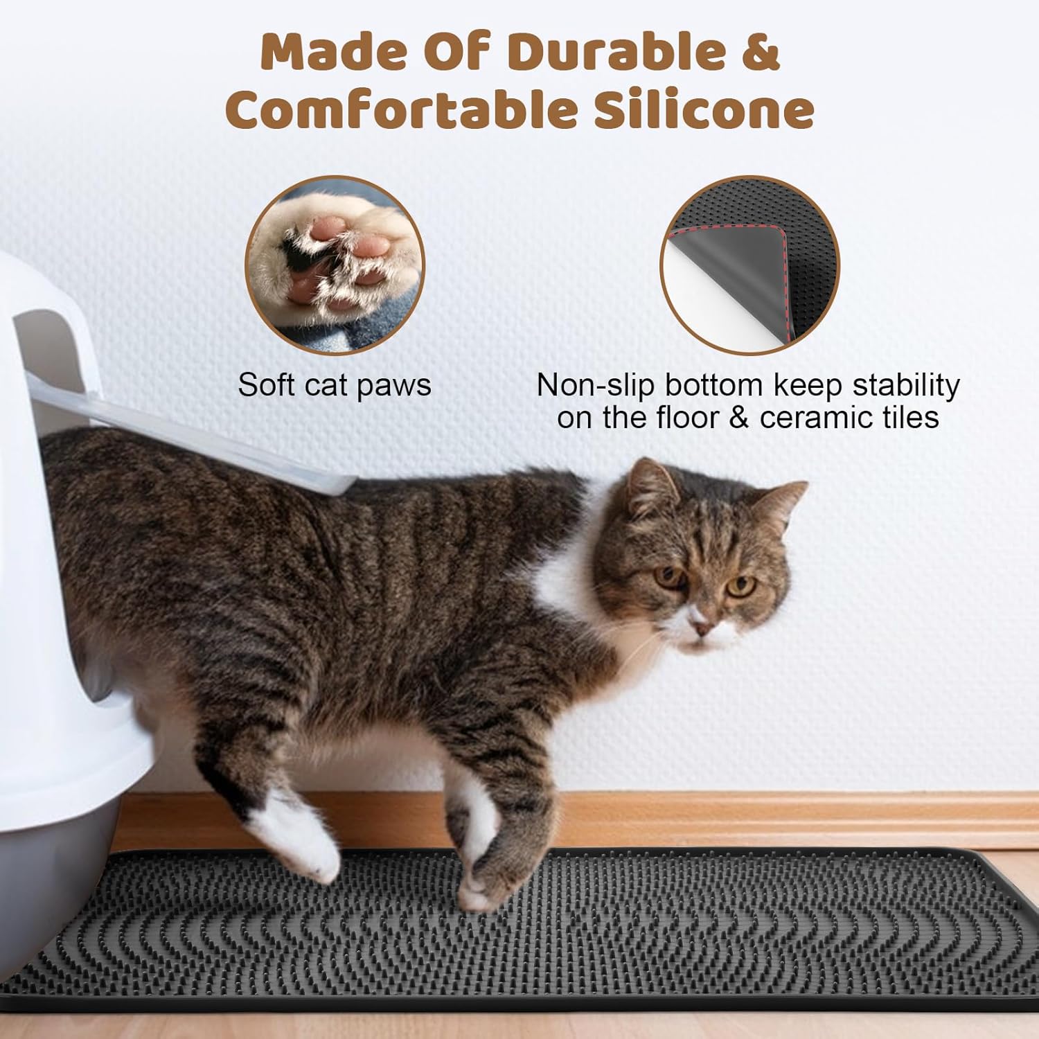 Detalle 2 de Odoland Cat Litter Mat 53x38cm