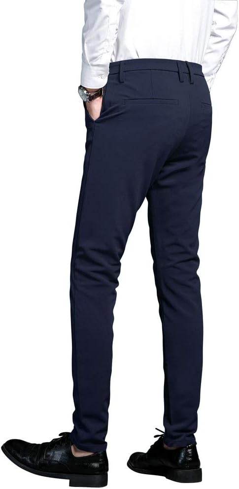 Detalle 2 de Plaid&Plain Slim Stretch Dress Pants