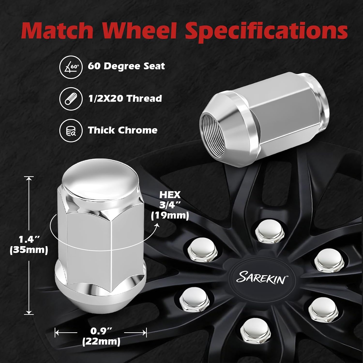 Thumbnail 1 de Lug Nuts M12 x 1.5