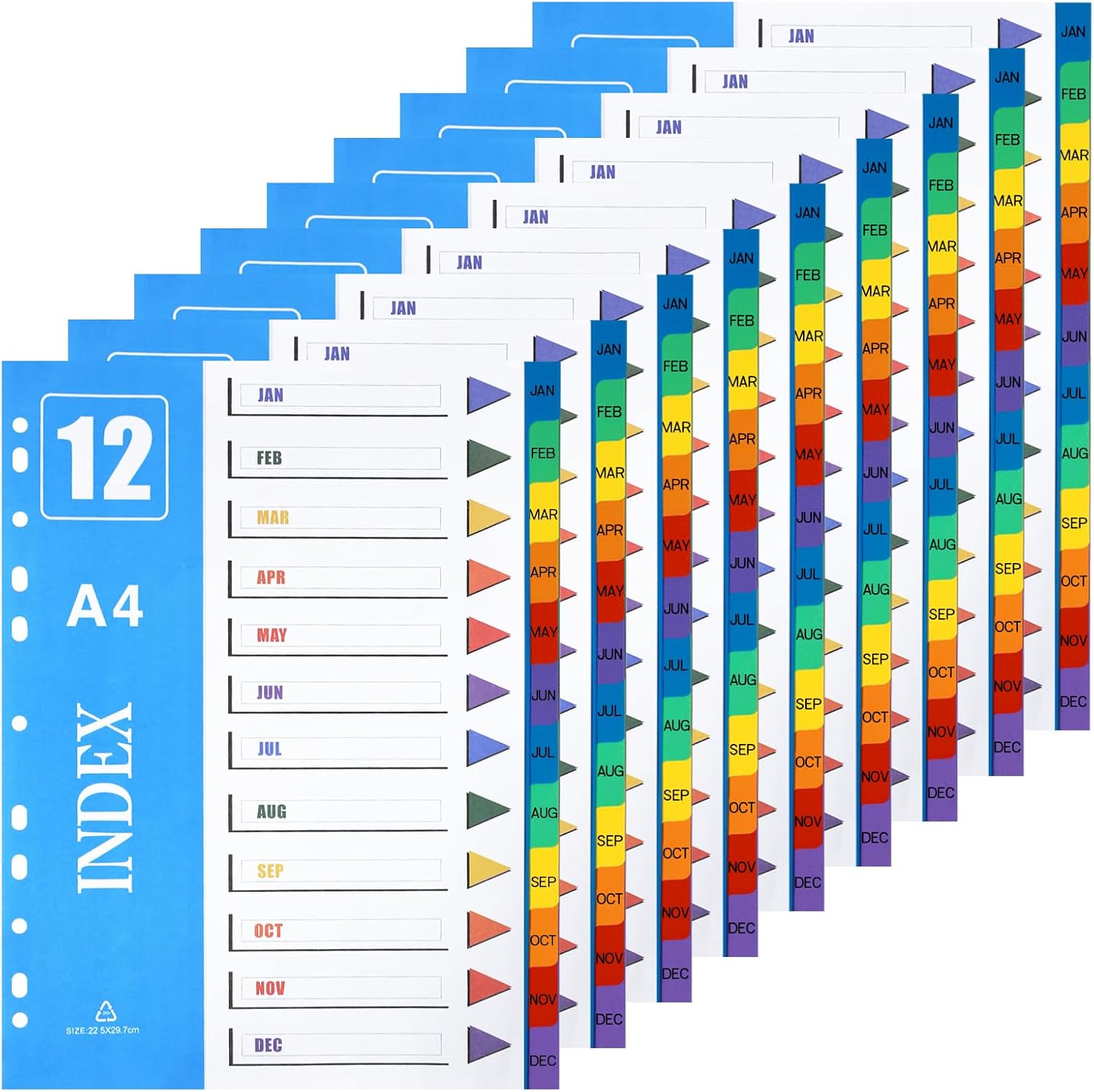 XHDA J-D Part Dividers A4 10 Pack