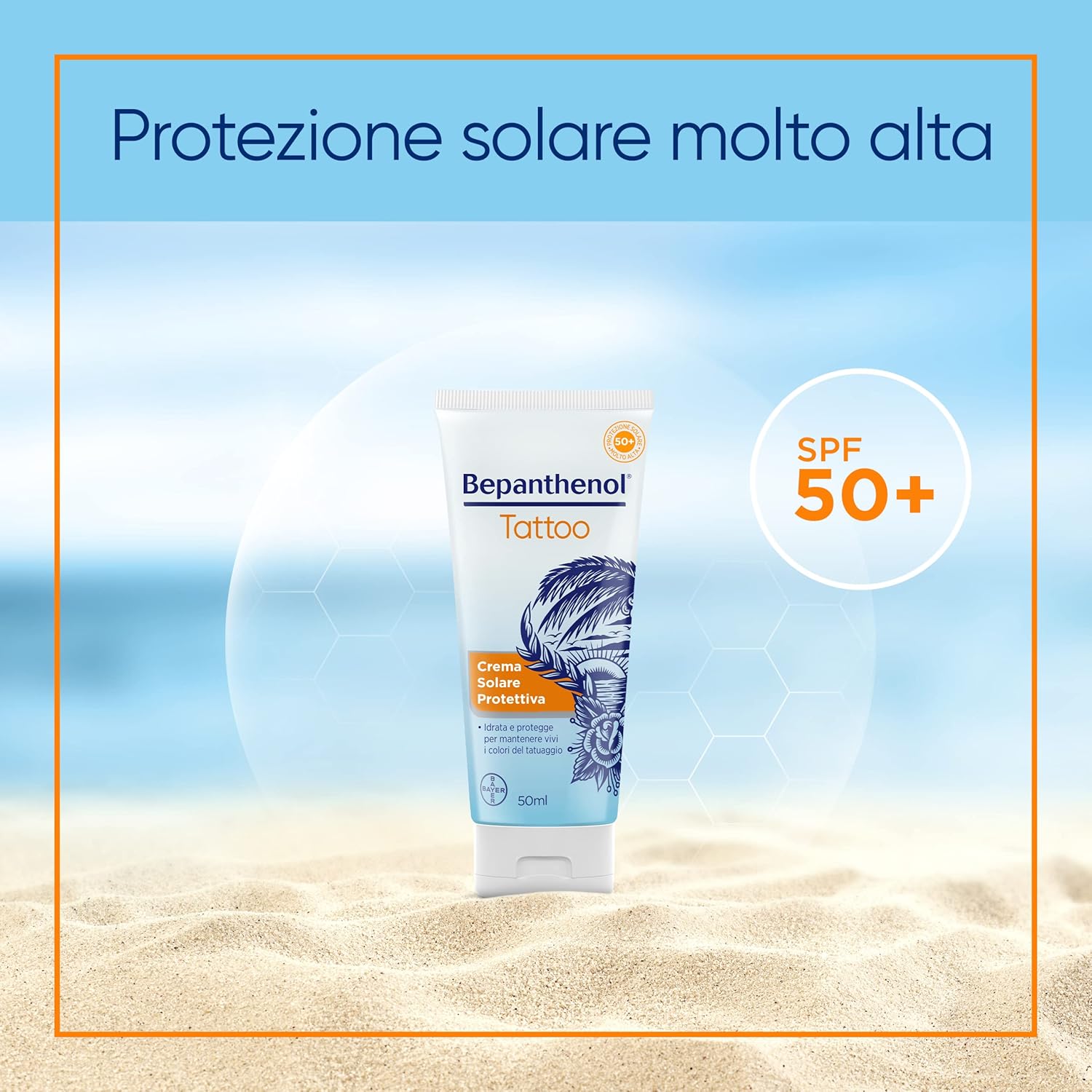 Thumbnail 4 de Bepanthenol Tattoo Crema Solare SPF 50 50 ml