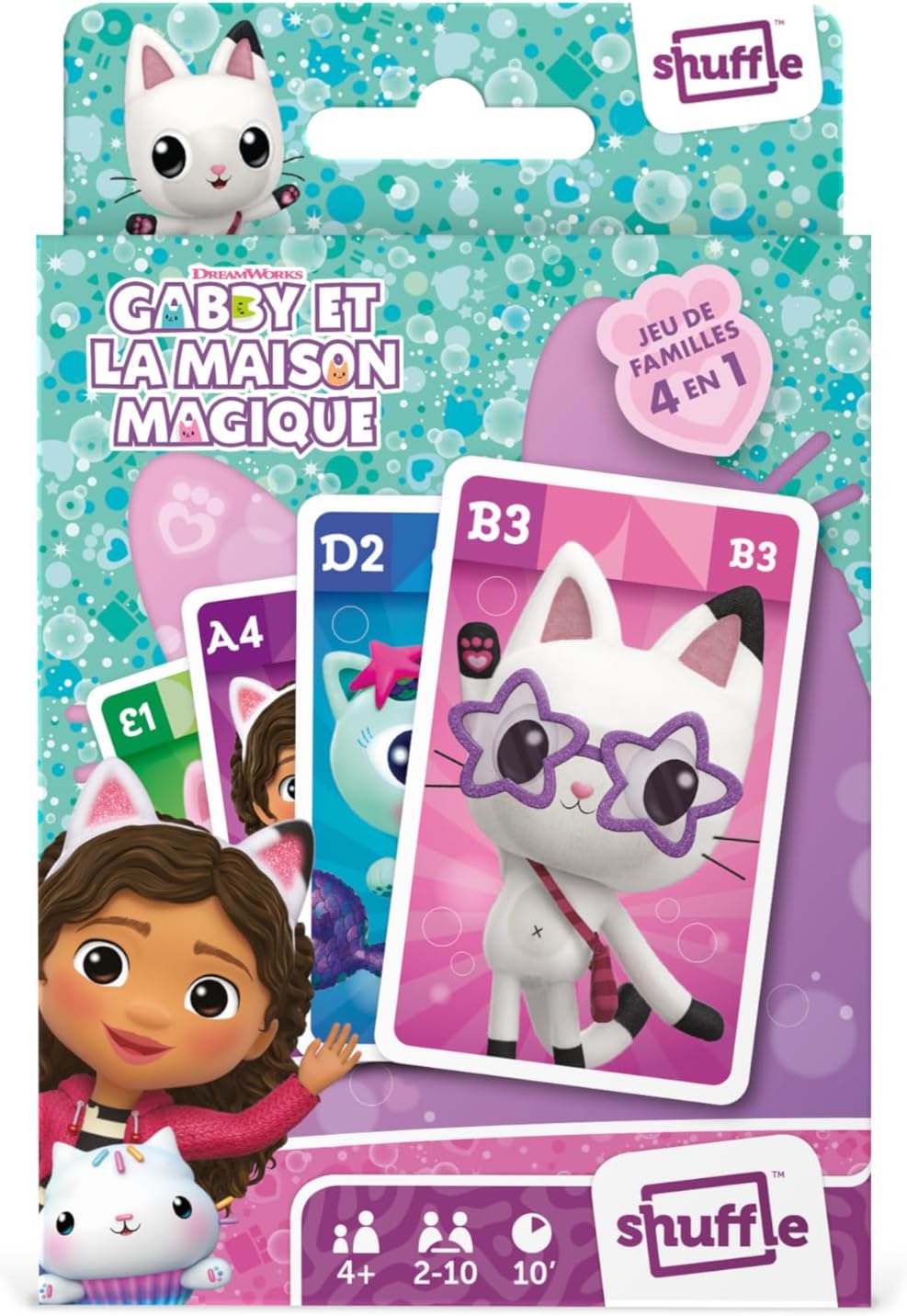 Thumbnail 1 de Shuffle – Gabby e la Casa Magica: 4 Giochi in 1, per 2–10 giocatori e Famiglie dai 4 anni