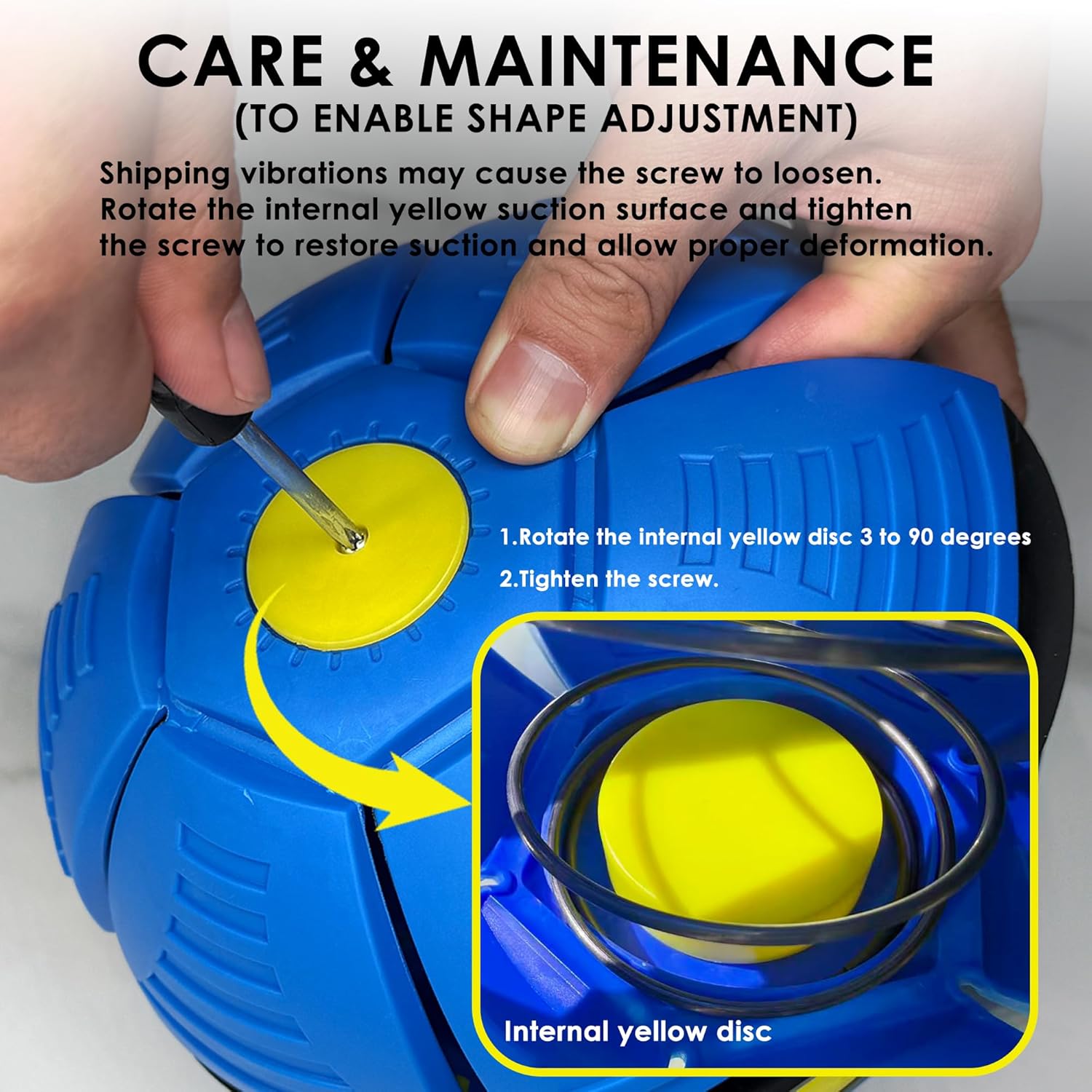 Thumbnail 2 de Kikkavo Magic Bouncing Ball 6-Light Dual Form (Blue) – Pop-Up Flying Saucer Metaball Transforming Design