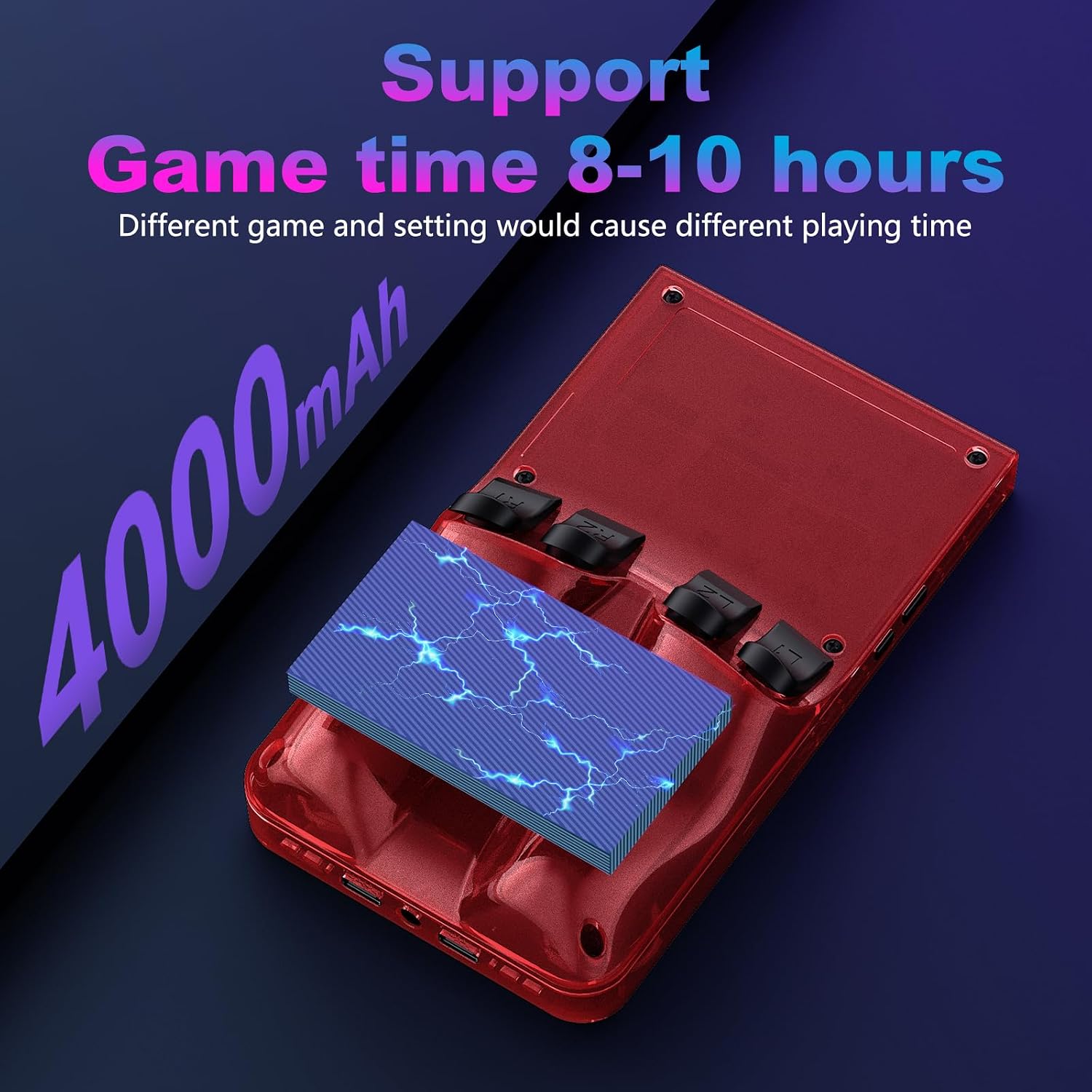 Detalle de R36MAX Retro Handheld Game Console – 64GB, 4.0" IPS, Open Source Linux