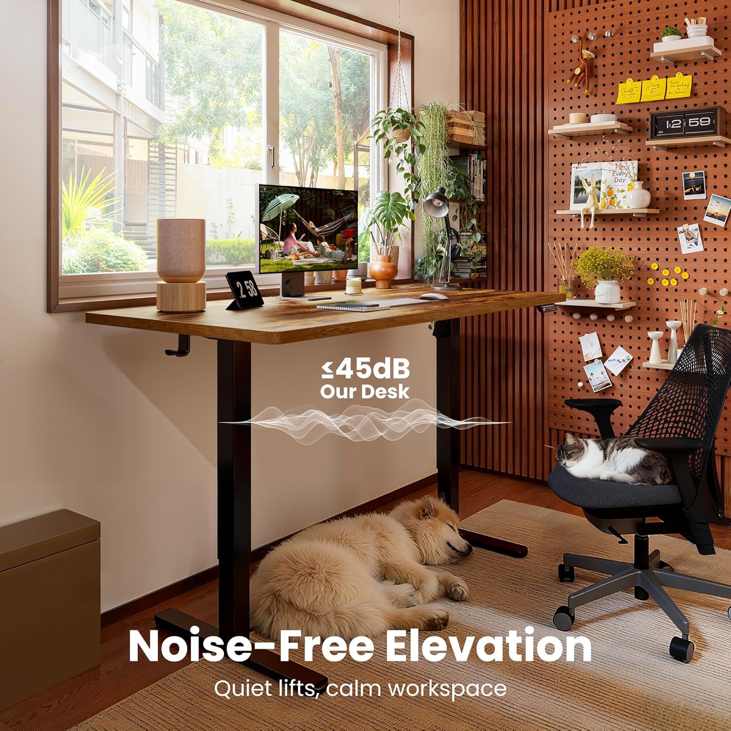 Thumbnail 3 de ErGear Electric Standing Desk 100 x 60 cm with 4 Memory Settings and Quiet Uprated Motor
