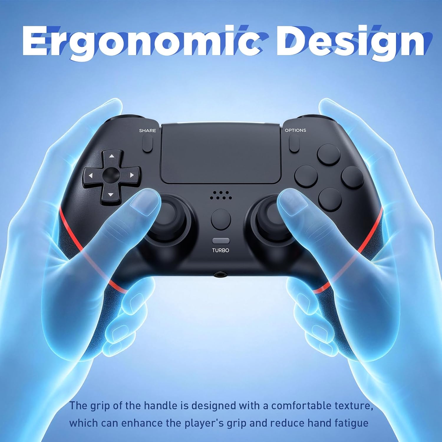 Detalle de Sefitopher Wireless Controller for PS4: Precision, Comfort and Compatibility