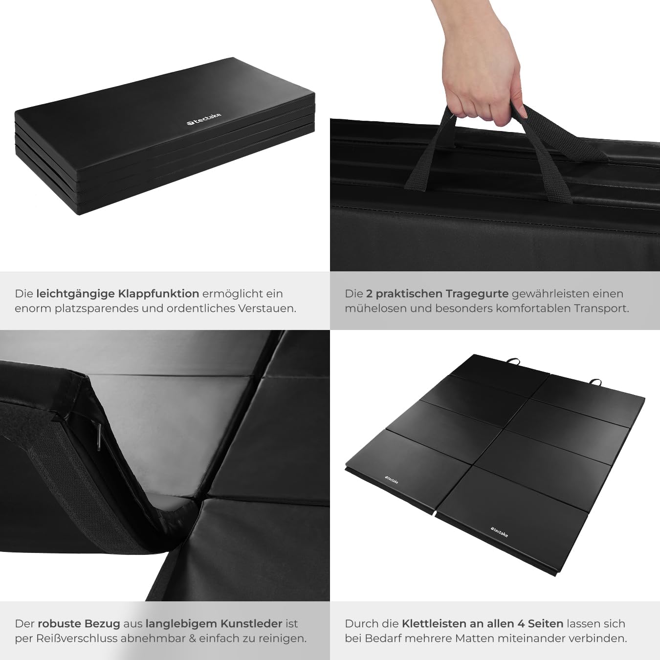 Detalle 1 de tectake Gymnasiktmatte Fitness Matte 5 cm