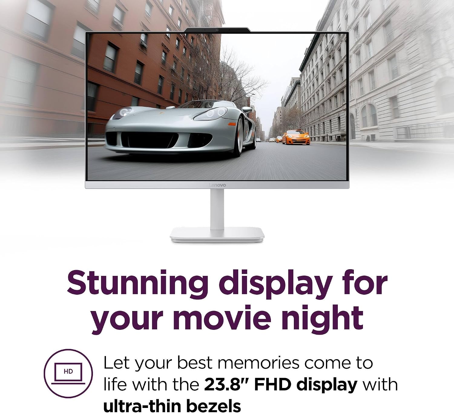 Detalle de Lenovo all-in-one desktop 23.8-inch