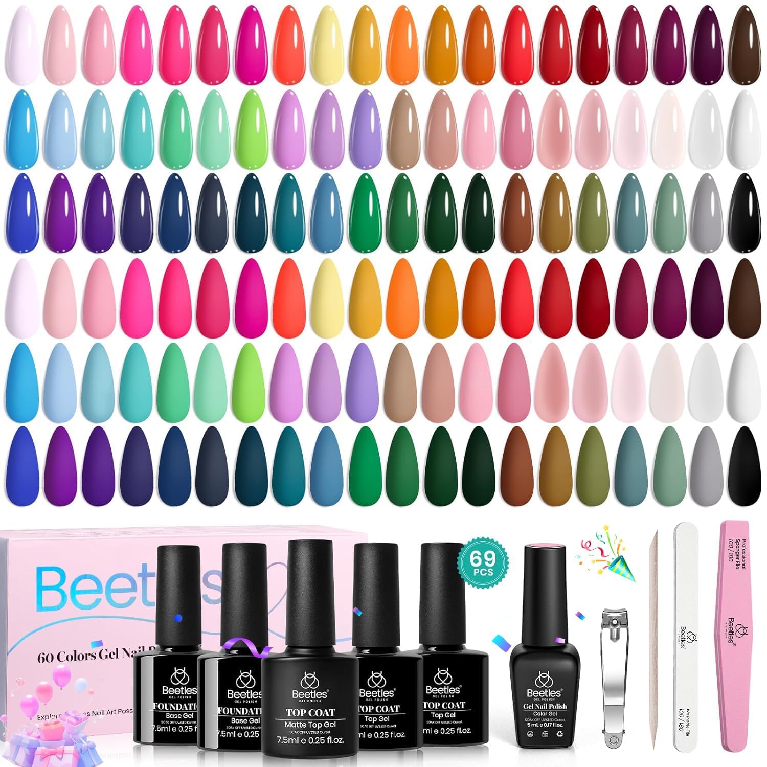 Thumbnail 6 de Beetles Emotional Spectrum Gel Polish Set 69PCS 💅