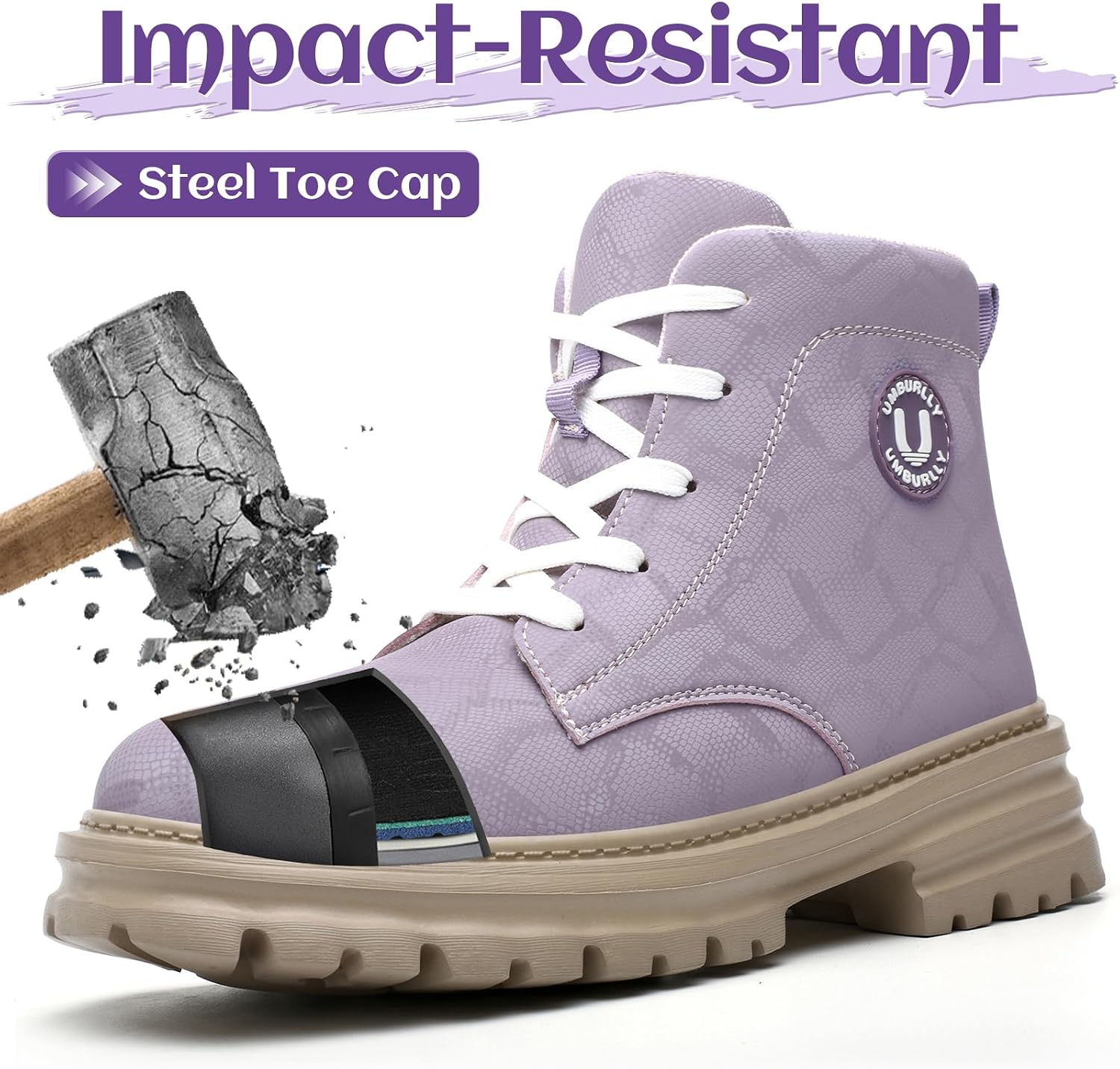 Detalle de NBOFIEHY Chaussures de sécurité femme antidérapantes et imperméables avec embout en acier
