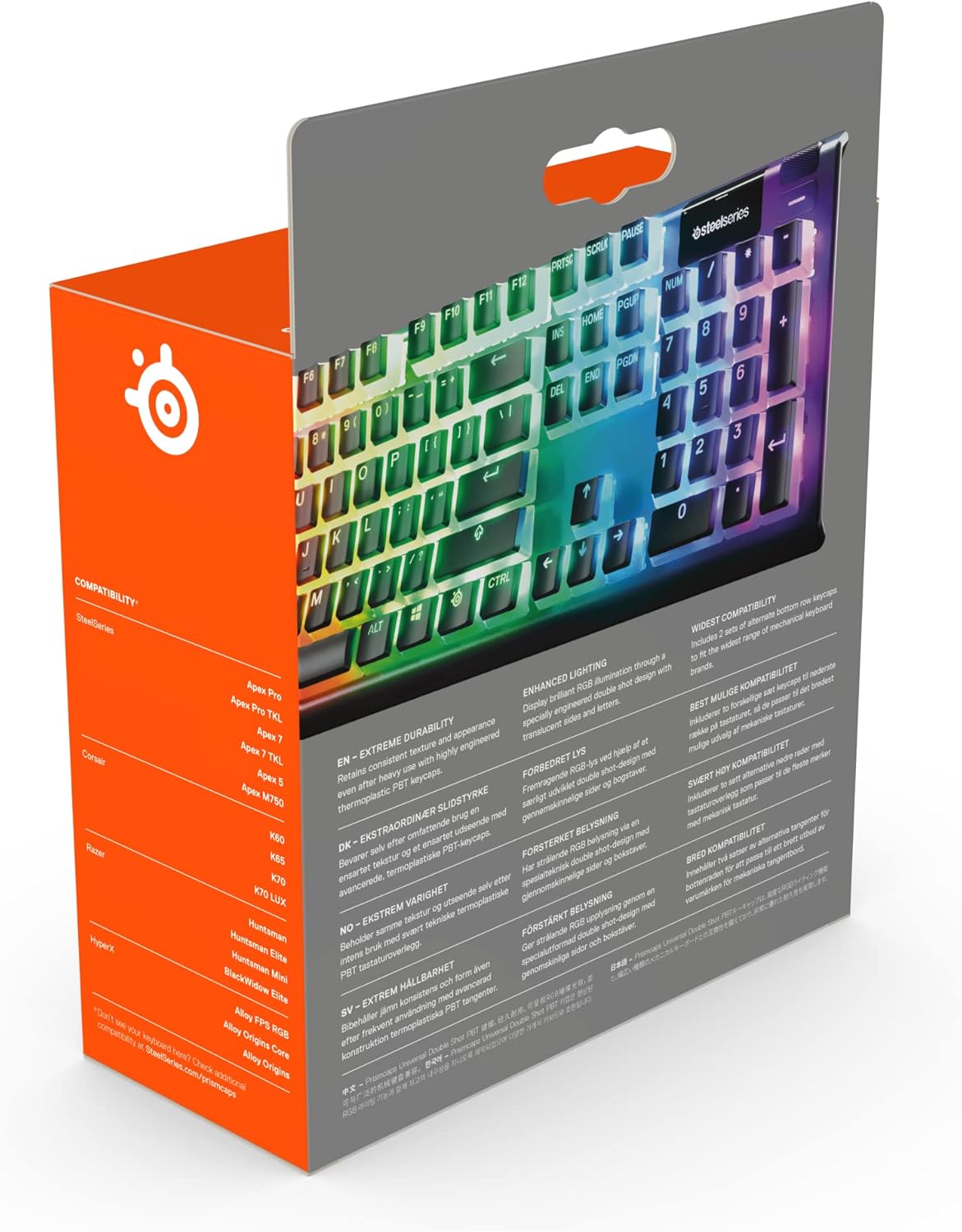 Thumbnail 6 de SteelSeries PrismCaps Double-Shot Tastenkappen Schwarz