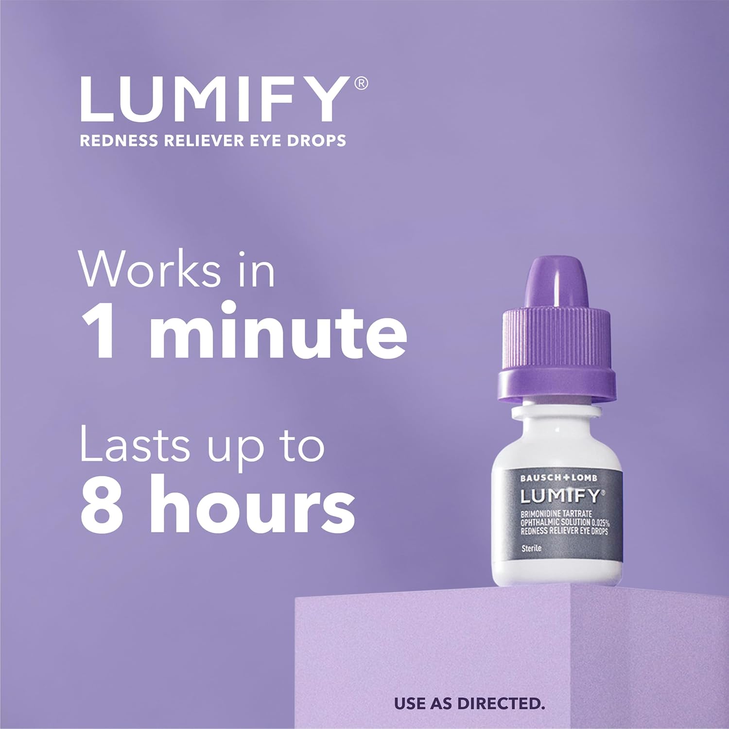 Detalle de LUMIFY Eye Drops for Red Eyes – Brimonidine Redness Reliever (0.25 Fl Oz / 7.5 mL)