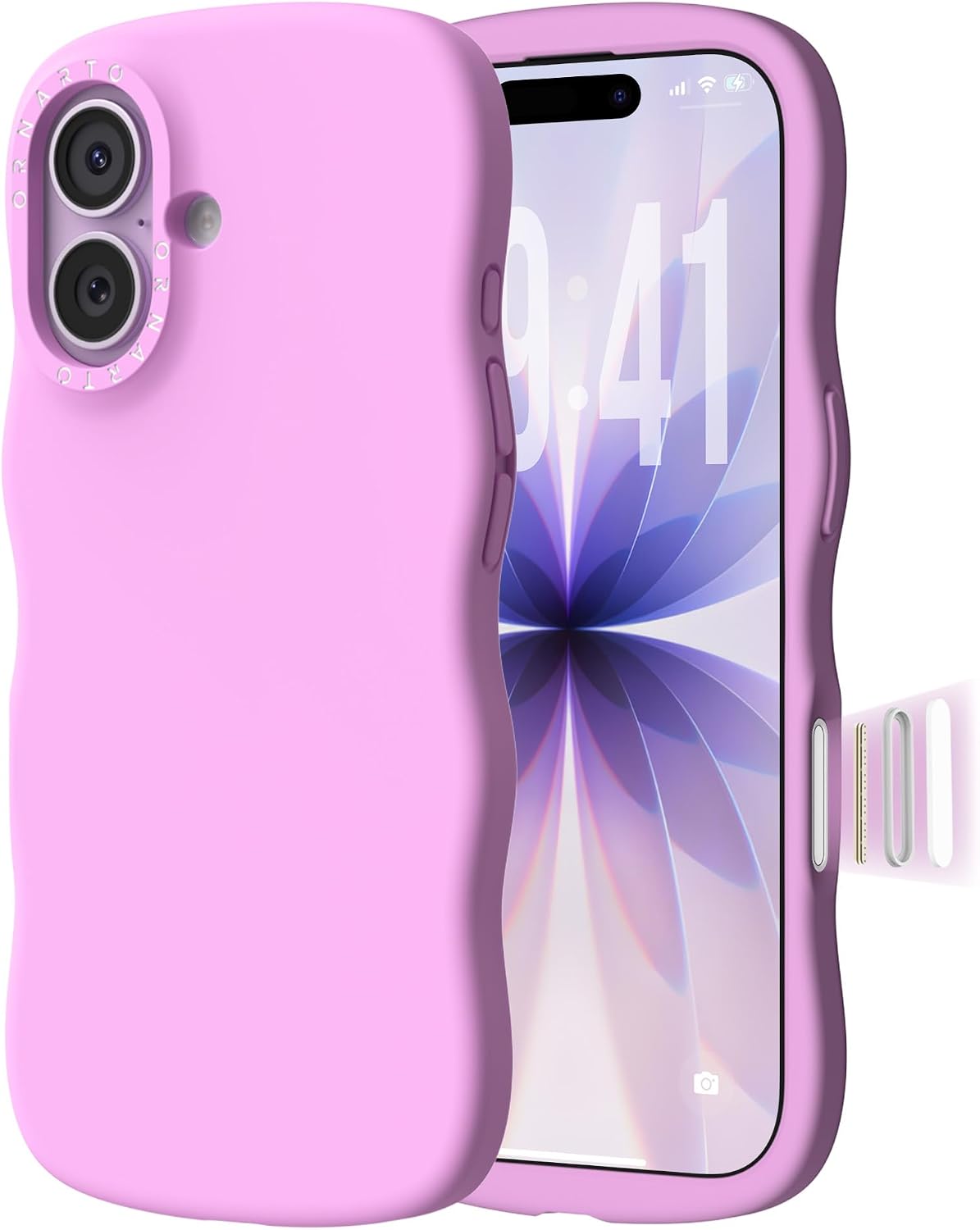 Detalle de ORNARTO iPhone 17 6.3in soft silicone case