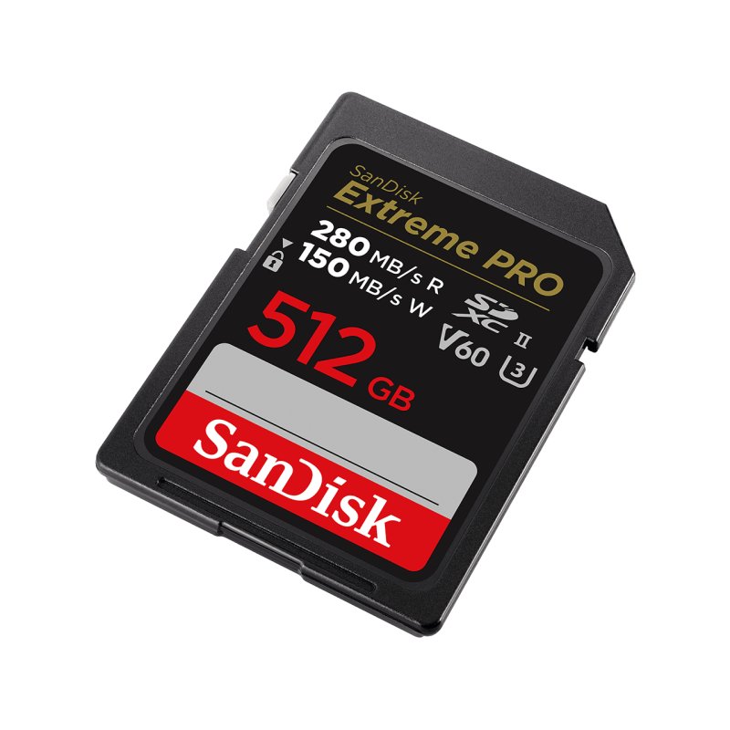 Detalle 1 de Tarjeta SD SanDisk SDSDXEP-512G-GN4IN 512GB SDXC UHS-II V60, lectura 280 MB/s