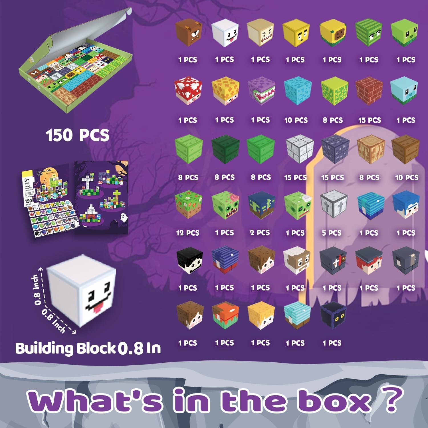 Thumbnail 1 de SSAWER Magnetic Blocks 150PCS STEM sets