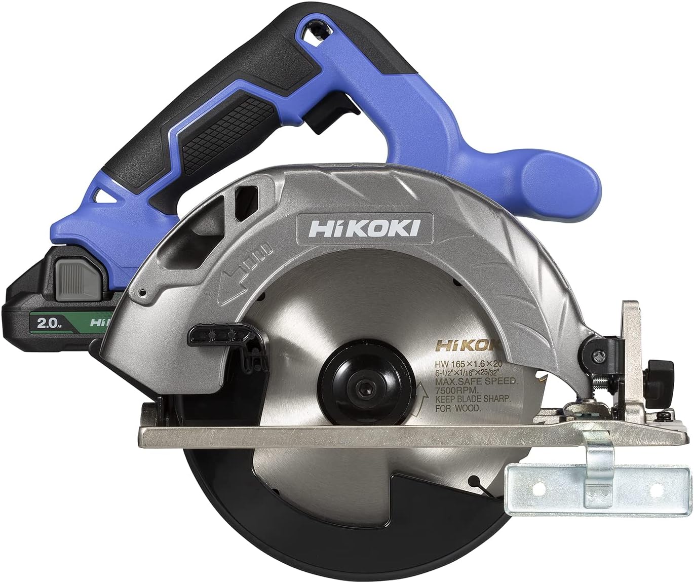 Detalle de HiKOKI FC1806DA(BG) 18V 165mmコードレス丸のこ 電池・充電器・ケース付き