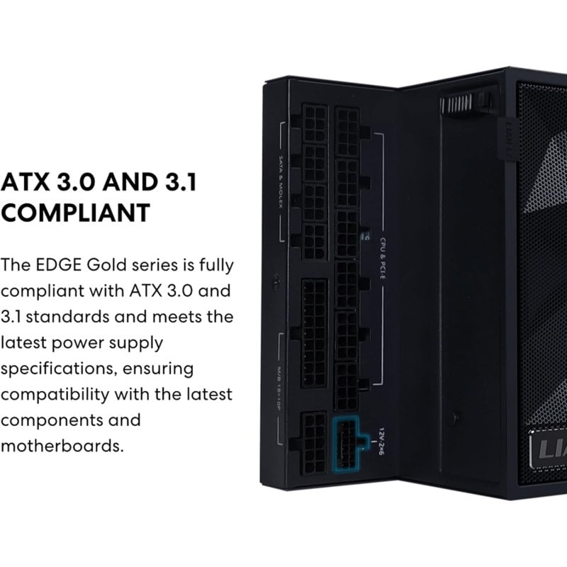 Detalle de Lian Li EDGE Gold EG1000G 1000W 80 Plus Gold 🔌