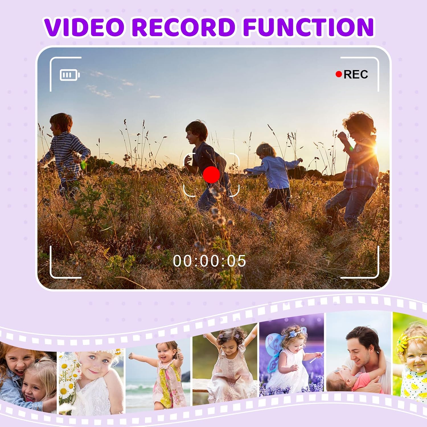 Thumbnail 3 de ASTGMI: Macchina Fotografica per Bambini 12 MP con Scheda da 32 GB – Regalo ideale per 3–10 anni