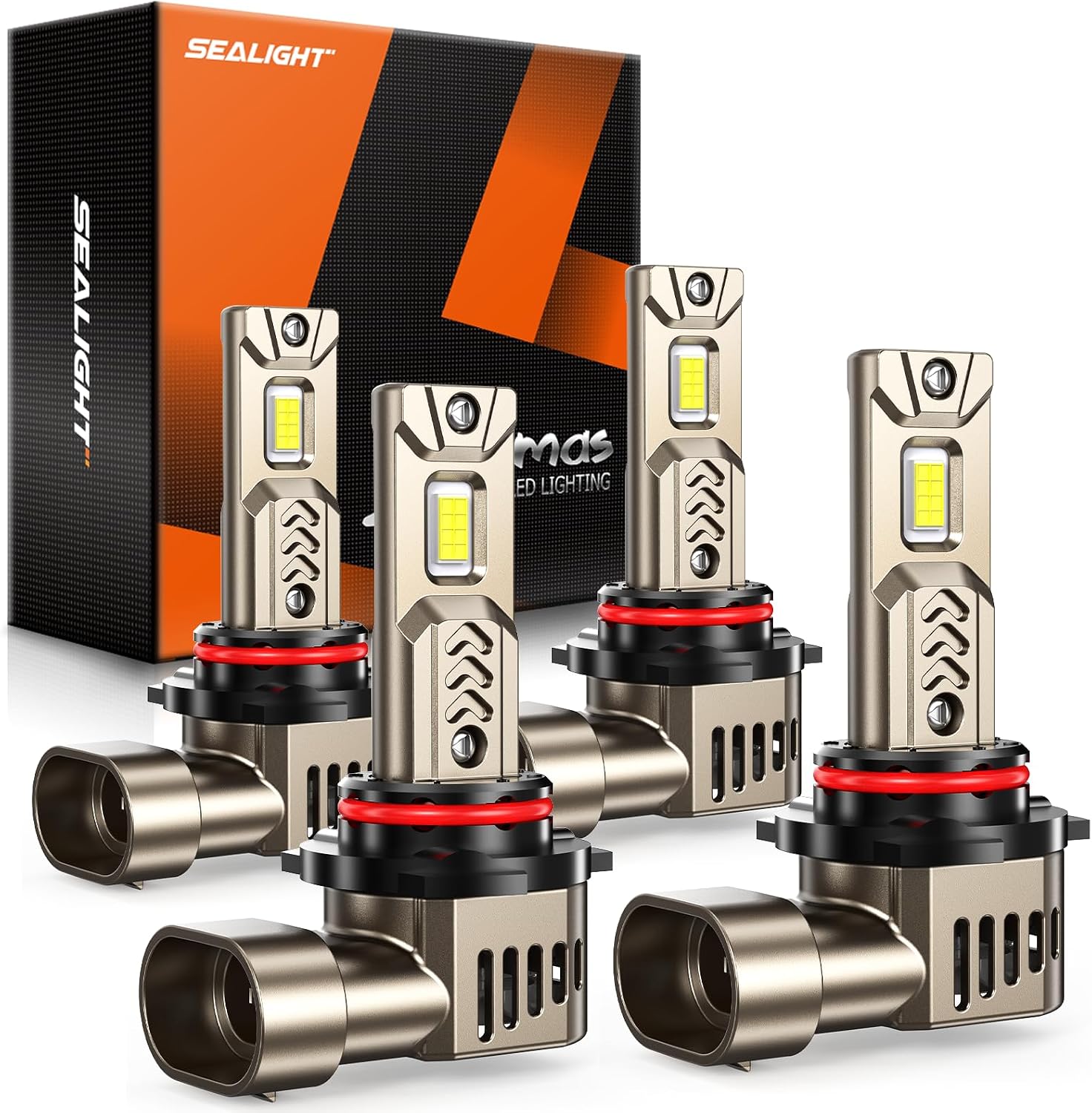 Imagen de SEALIGHT 9005/HB3 9006/HB4 LED Bulbs Combo (4-Pack): 90,000 LM, 6500K, 3-Min Plug-N-Play en OfertitasTOP