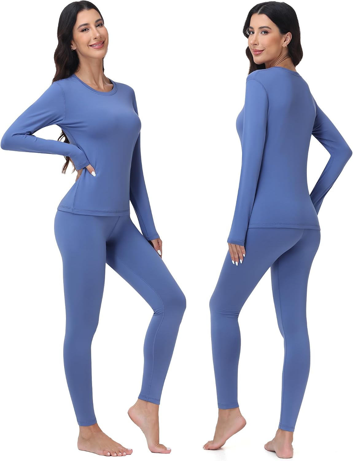 Detalle 2 de Runhit Women's Thermal Underwear Set, Fleece-Lined