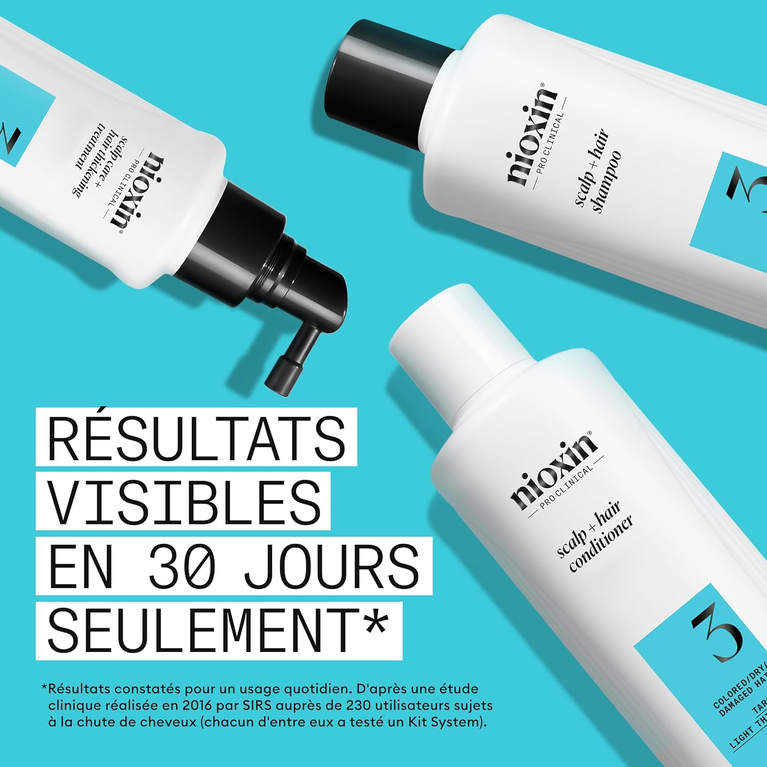 Thumbnail 2 de NIOXIN System 3 – Kit shampoing, après-shampoing et soin pour cheveux colorés, secs et abîmés